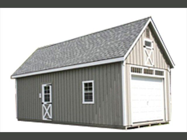 12x30 A-Frame Garage Hinged Roof